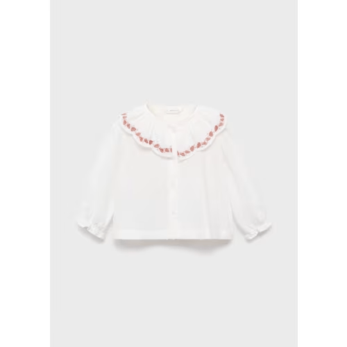 Plumeti embroidered blouse - Kids | MANGO USA