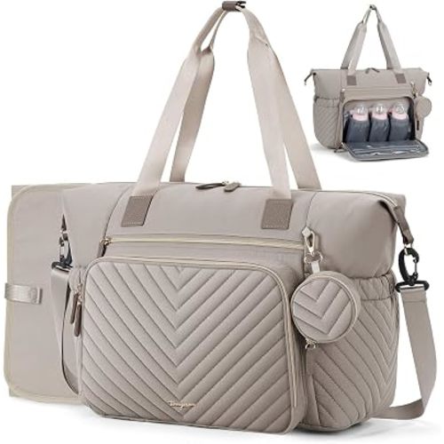 Diaper Bag Tote, Large Baby Hospital Bag for Labor Delivery Mom