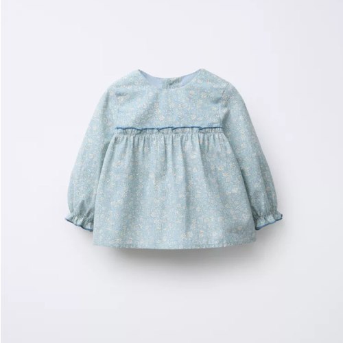 FLORAL PRINT SHIRT - Light blue | ZARA United States