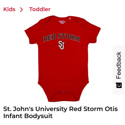 St. John's University Red Storm Otis Infant Bodysuit