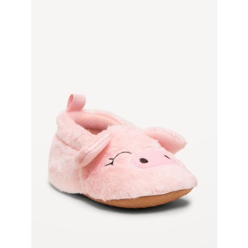 Velour Critter Slippers for Baby
