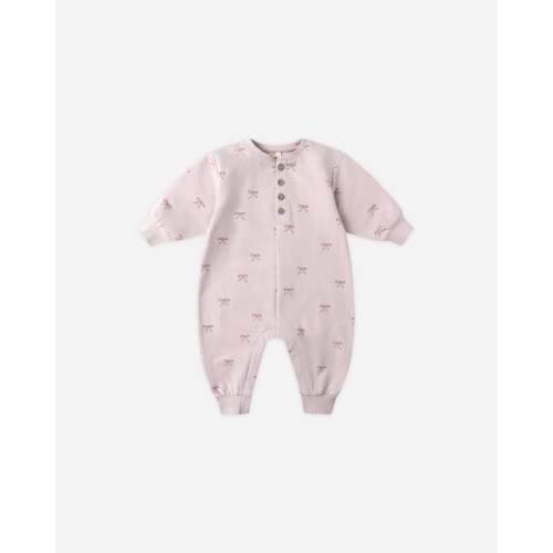 Relaxed Fleece Jumpsuit || Bows – Quincy Mae