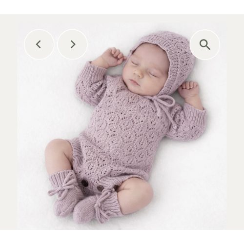 Lacy Easter Lilac Romper – Olive and Cradle