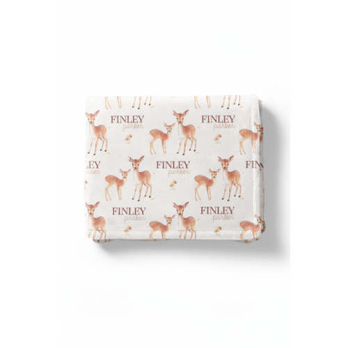 Friendly Fawns Personalized Toddler Blanket | Caden Lane