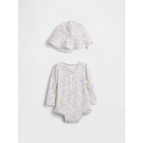 Baby Sailor Rash Guard Swim Set