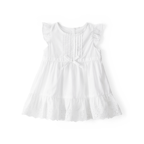 Baby Textured Eyelet Dress- White - OshKosh | Carter's