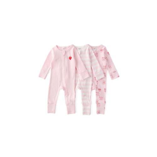 The 3Pk Remi Long Sleeve Zip Romper