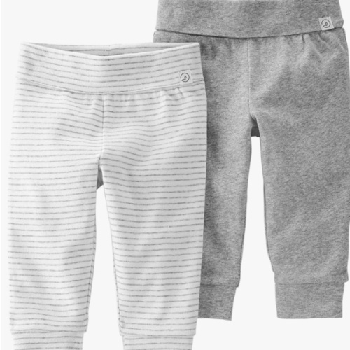 Little Planet By Carter's Baby 2-Pack Organic Cotton Grow-with-me Pants