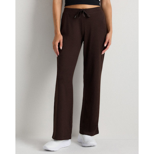 Flowknit Wide Leg Pants in Heather Coffee Bean Brown