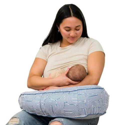Boppy Uplift Nursing Pillow - Blue Retro Arches