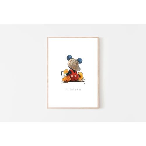 Life is better with you - Mickey Pluto