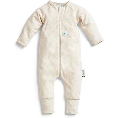 ergoPouch Long Sleeve Romper – Slim-Fit Baby Pajamas & Sleep Layer with Front Zip, Breathable & Durable for Sleep