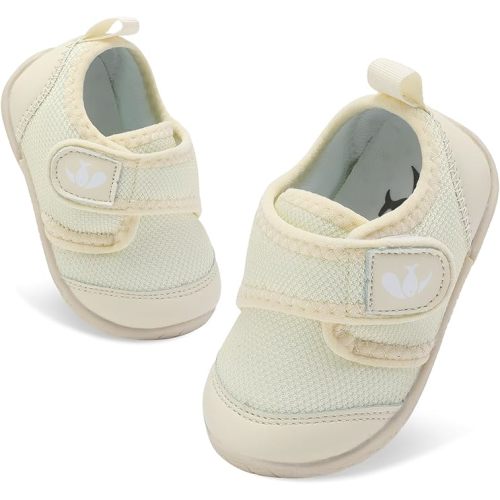 FEETCITY Baby First Walking Shoes Boys Girls Infant Sneakers Crib Shoes Breathable Lightweight Slip On Shoes