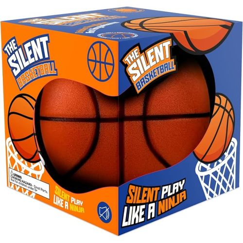 Rzkipdy Silent Basketball Size 5 (27.5") – Not Vacuum Shipped - 2025 Upgraded Airless Soft Foam Ball Soundless for Quiet Dribbling and Indoor Training – Real Feel Higher Bounce No Noise