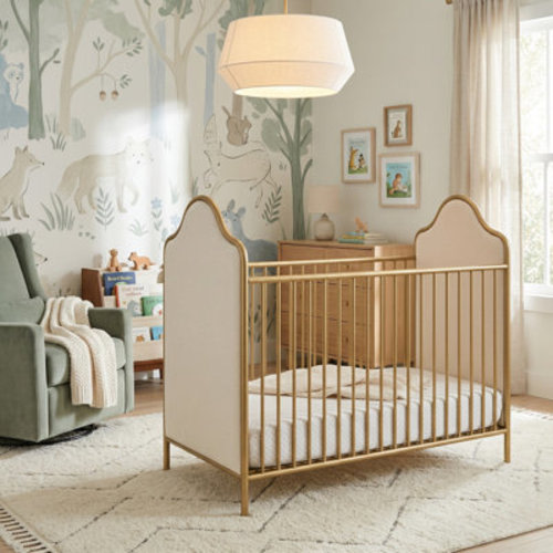 Mason & Marbles Klotilde 2-in-1 Convertible Upholstered Crib & Reviews | Wayfair