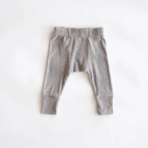 Ribbed Modal Pant - Stone