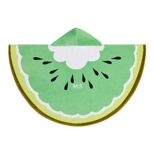 Kiwi Shaped Baby Beach Hooded Towel UPF 50+