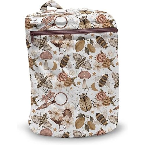Kanga Care Wet Bag Seam Sealed Waterproof 3D Dimensional for Baby Cloth Diapers, Travel, Beach, Pool, Gym, Swim | Earthbound