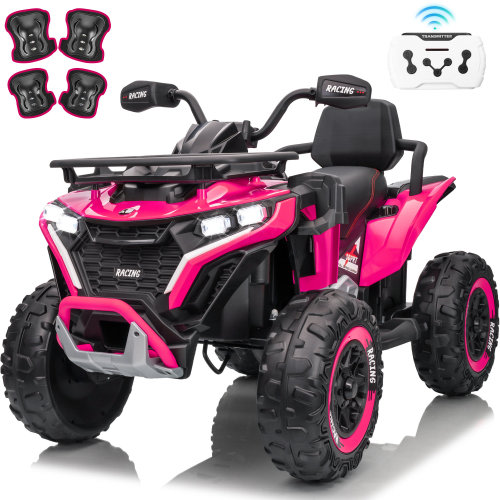 JOYRACER 24V Kids Big ATV Quad - 2-Seater 4WD, 800W Powerful Motor, Parent Remote Control, for Ages 3-8 & Reviews | Wayfair