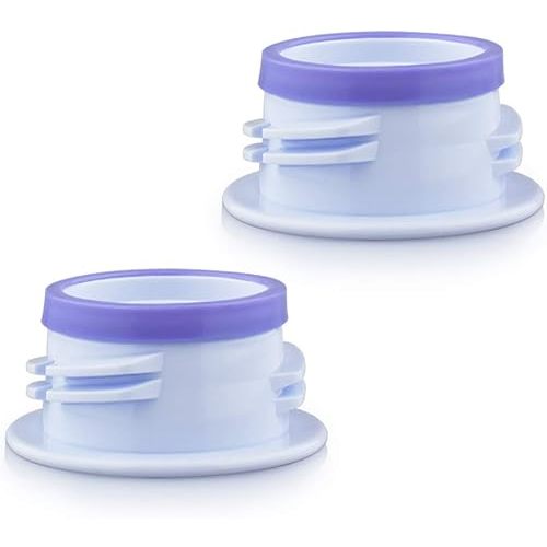 Maymom 3rd Gen Thread Changer or Converter; Allow Spectra S1 S2 Pump Wide Mouth Flange to Use Medela, Ameda (Narrow), Lifefactory, Dr. Brown Narrow, No Leak, No Fallen