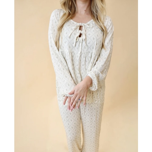 Women's Bamboo PJ Lounge Set (Vintage Floral) – Luli & Sage – Bamboo Pajamas for Moms & Littles