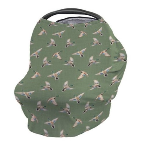 Duck Hunting Duck on Green Car Seat Cover