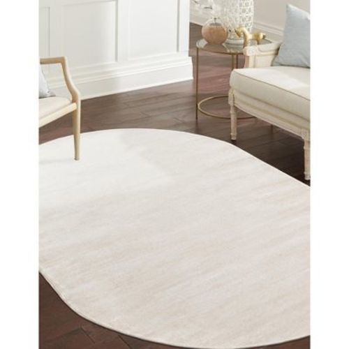 Unique Loom Finsbury Collection Area Rug - Kate (3' 3" x 5' 3" Oval Ivory/Beige)