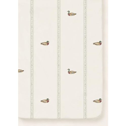 Oilo Crib Sheet, Breathable Turkish Cotton Jersey Fitted, 300 Thread Count, Machine Washable, Designed for Standard Crib Mattresses and Toddler Beds (28" x 52" x 9"), Mallard