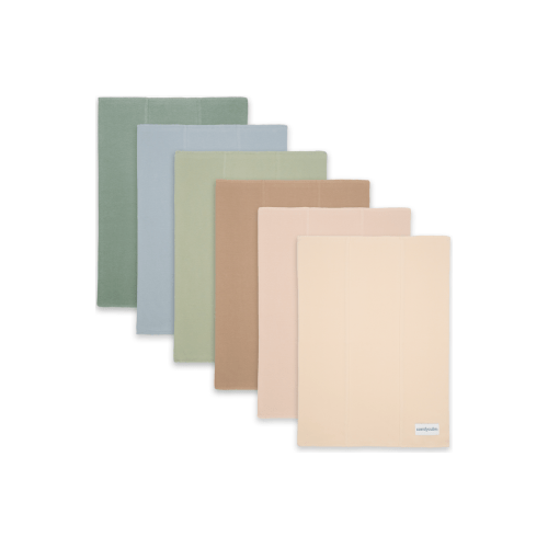 Cotton Burp Cloths - Pack of 6