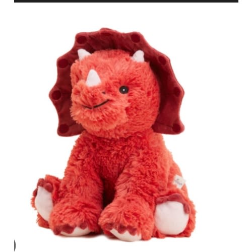 Red Triceratops Warmies | Microwavable Red Triceratops Warmies Stuffed Animal | Warmies USA