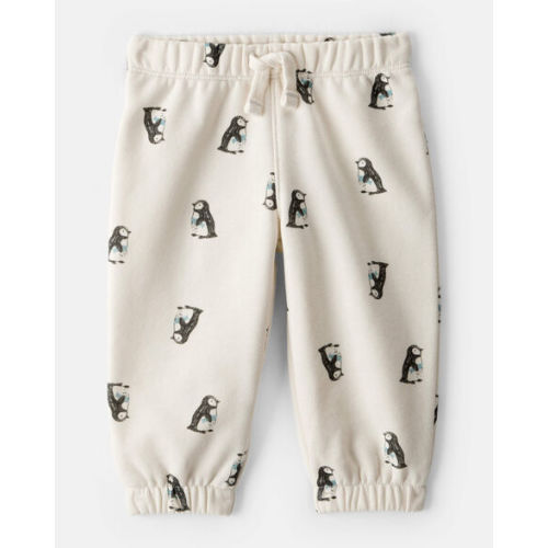 Baby Boy DayDream Fleece Penguin Print Pants - Cream - Carter's | Carter's
