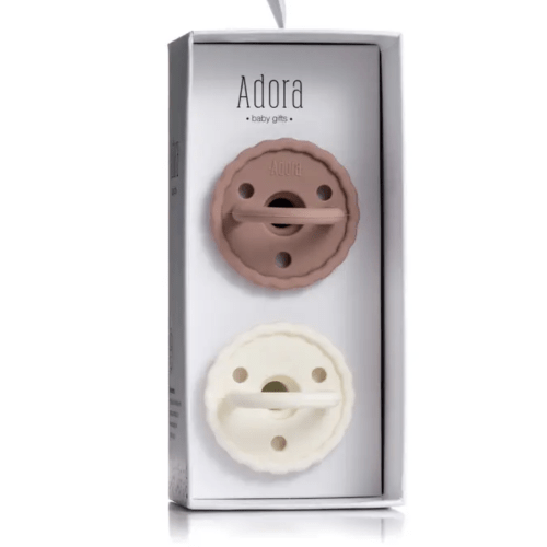 Mauve - Vanilla Adora Pacifier Set