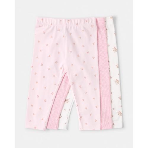 3 Pack Cotton Leggings - Kmart