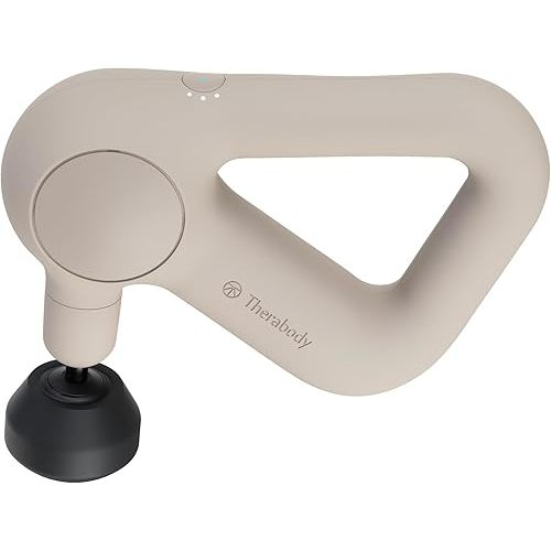 TheraGun Relief by Therabody - Easy-to-Use, Comfortable & Light Handheld Percussion Massage Gun for Everyday Pain Relief Massage Therapy in Neck, Back, Leg, Shoulder and Body (Sand)
