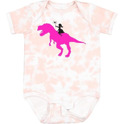 inktastic Princess Riding Her T-Rex Baby Bodysuit