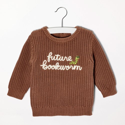 Future Bookworm Knit Sweater | Indigo