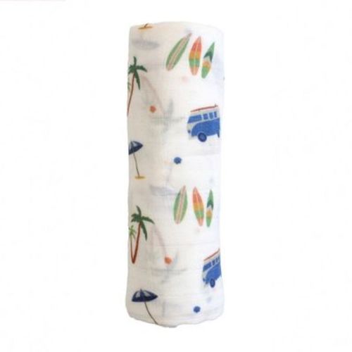 Bamboo Little Baby Soft Swaddle Surfboard