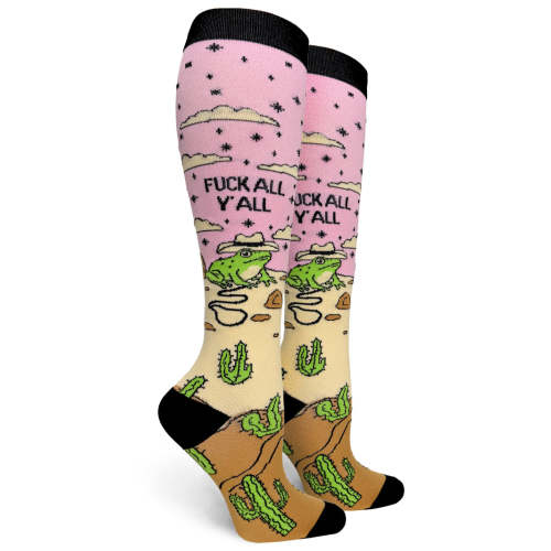 Fuck All Y'all Womens 15-20 mmHg Compression Socks