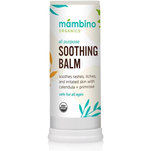 All Purpose Soothing Balm – Organic, Egyptian Calendula & Evening Primrose – Itch Relief for Bug Bites, Daiper Rash, Chafing, Irritated Skin – Cruelty-Free Skin Care by Mambino Organics, 0.63 fl oz
