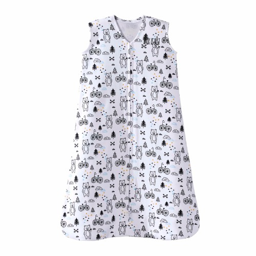 Bears And Bicycle Cotton Wearable Baby Blanket S L | HALO