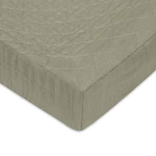 Babyletto Quilted Changing Pad Cover In GOTS Certified Organic Muslin Cotton | Modern Nursery™