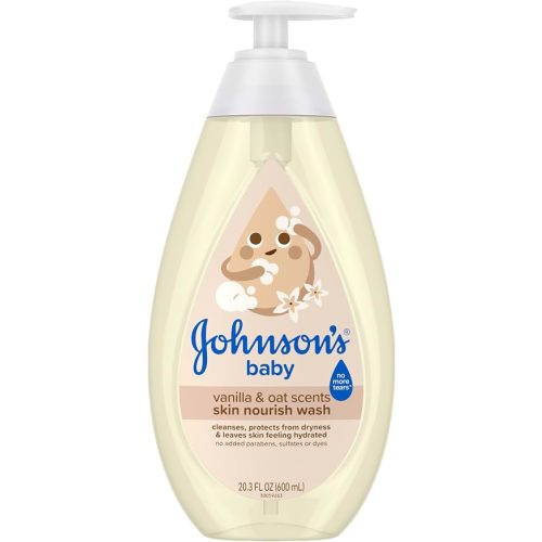 Johnson's Skin Nourishing Baby Wash, Vanilla & Oat, 20.3 fl. oz