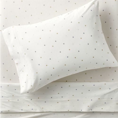 Comfy Tee Cool Multicolor Dot 100% Organic Cotton Jersey Kids Twin Sheet Set