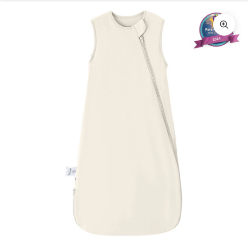 Sleeveless Sleep Sack 0.5 TOG - Organic Cotton - Cream