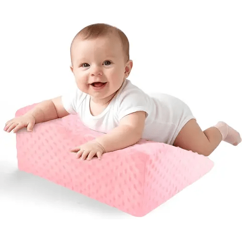 Nursing Reflux Prop for Infant,Baby Colic & Gas Relief,Memory Foam Nursery Support for Newborns Washable Removable Cover,Baby Tummy Time Prop for Neck and Shoulder Strength Growth