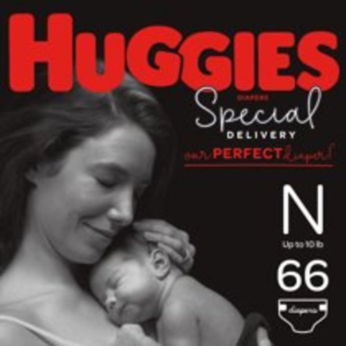 HUGGIES Special Delivery Baby Diapers, Hypoallergenic, Size Newborn, 66 Count