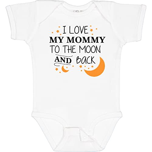 inktastic I Love My Mommy To the Moon and Back Baby Bodysuit