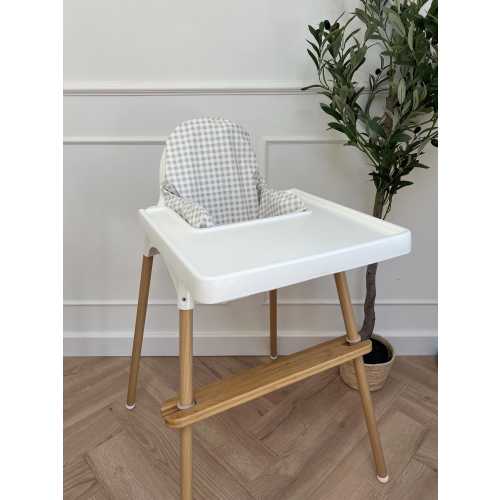 Taupe Gingham Gingham Cushion Cover | Ikea Antilop cushion cover | Matching cushion cover for highchair | highchair cushion cover | Ikea