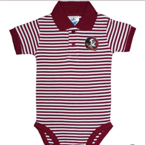 FSU | Florida State Infant Striped Polo Bodysuit | Alumni Hall
