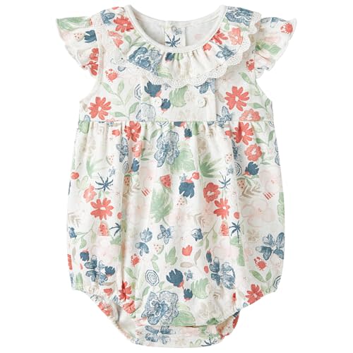 pureborn Baby Girls Boys Bodysuit Super Soft Cotton Romper 0-24 Months